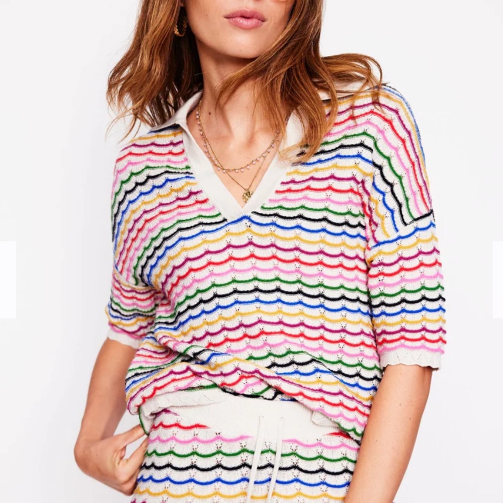 NWT Collared Henley Sweater